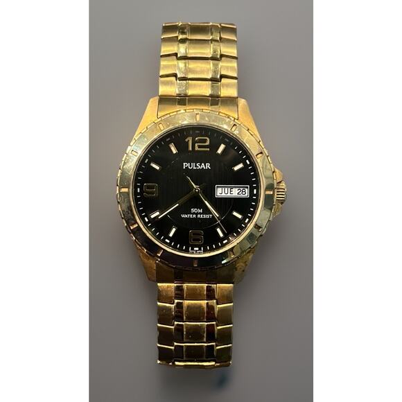 Pulsar VX43-X087 Men’s Watch Date Day New Battery -WORKS! Beautiful! 070793 - Picture 7 of 7